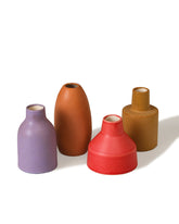 Alamkari India Ceramic Earthy Textured Vases Set of 4